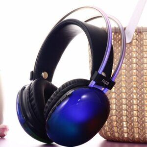 Black PM860 Your Music Noise Free Wireless V 5.3 RGB Light
